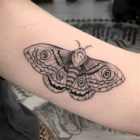 Black and Grey Moth Tattoo: Elegant Ink with Dark Flair
